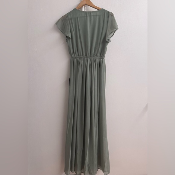 Lulus Sage Wrap Maxi Chiffon Dress - Picture 2 of 6